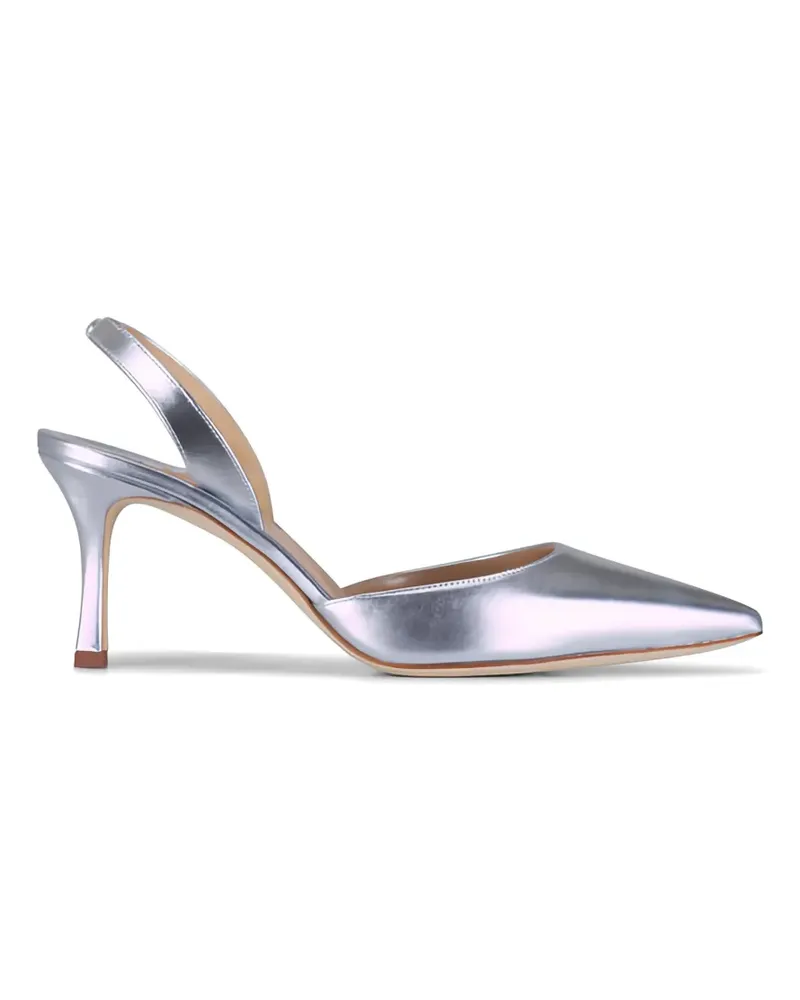 Manolo Blahnik slingback pumps - Silber Silber