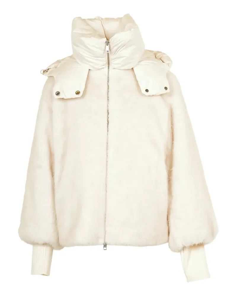 ADD Kapuzenjacke aus Faux Fur - Weiß Weiß