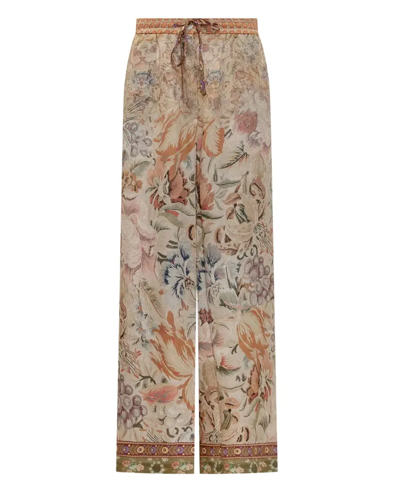 Pierre-Louis Mascia Hose mit Blumenmuster - Nude Nude