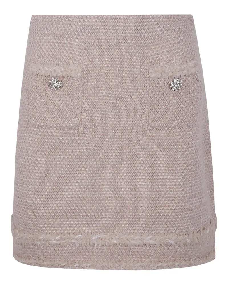 Blumarine Tweed-Minirock - Rosa Rosa