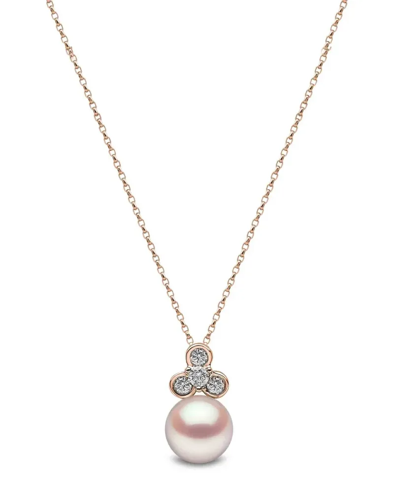 YOKO London Freshwater pearl and diamond necklace - Rosa Rosa