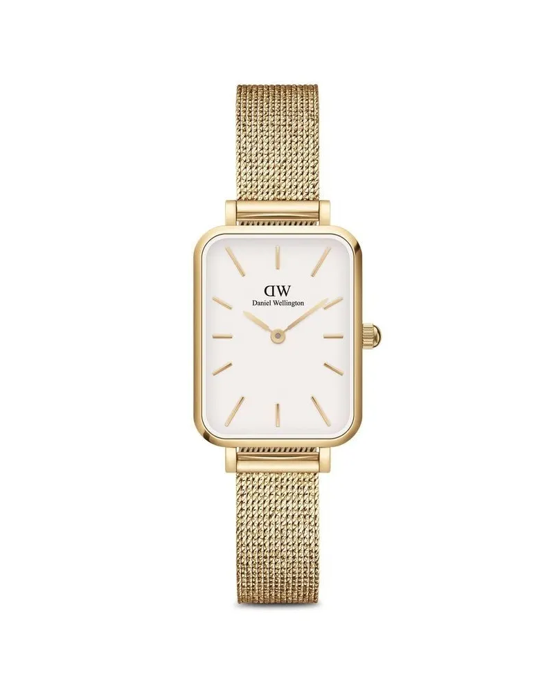 Daniel Wellington Quadro Pressed Evergold 20x26mm - Weiß Weiß