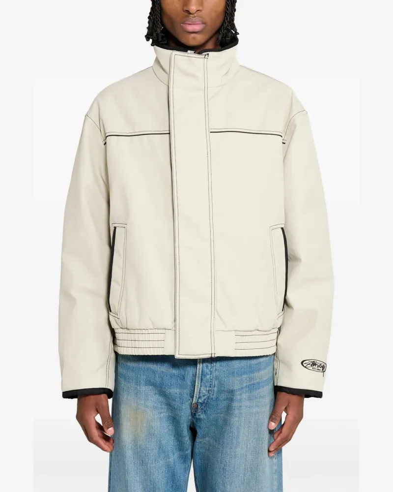 Stüssy contrast-stitch built jacket - Nude Nude