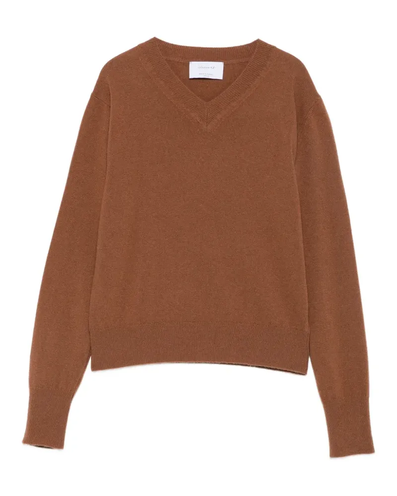 Daniele Fiesoli Kaschmirpullover mit V-Ausschnitt - Braun Braun