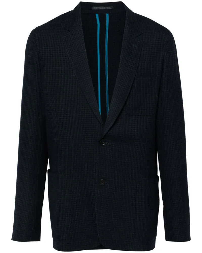 Paul Smith Sakko mit Karomuster - Schwarz Schwarz