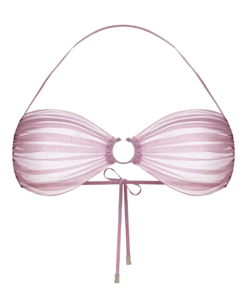 Zhilyova Icon Neckholder-BH mit Ringdetail - Rosa Rosa