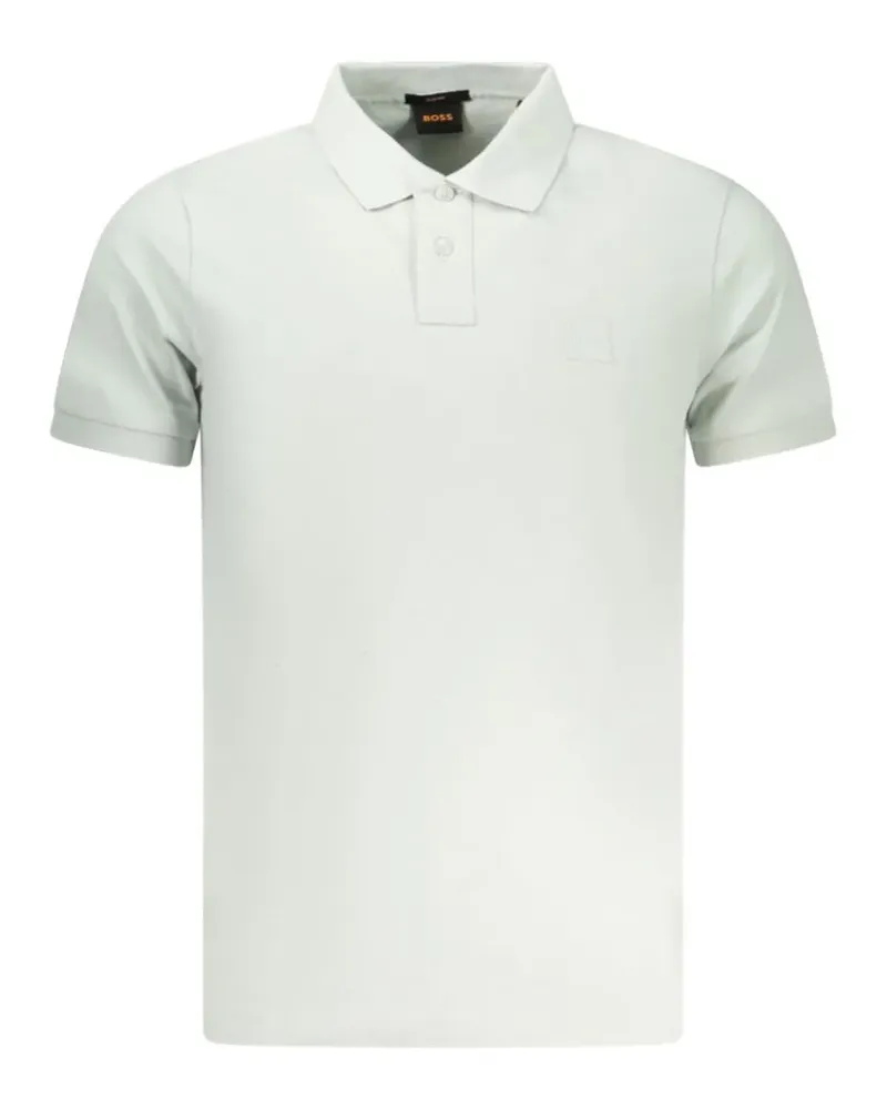 HUGO BOSS logo-patch polo shirt - Grau Grau