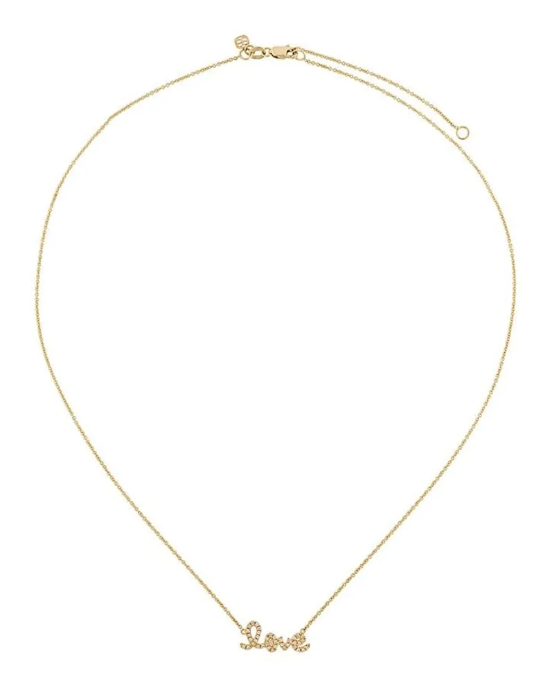 Sydney Evan 14kt Goldhalskette mit Diamanten - Metallic Metallic
