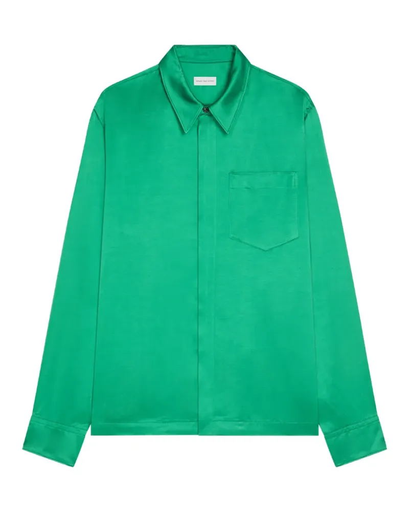 Dries van Noten zip-up shirt - Grün Grün