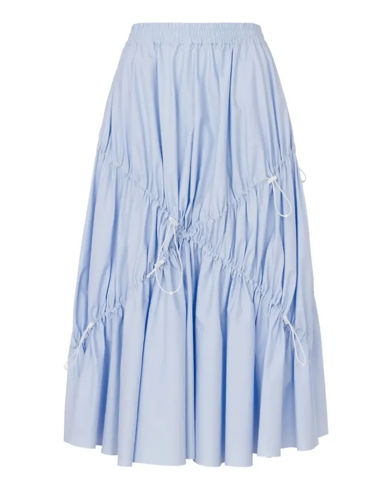 Moschino Geraffter Rock - Schwarz Schwarz