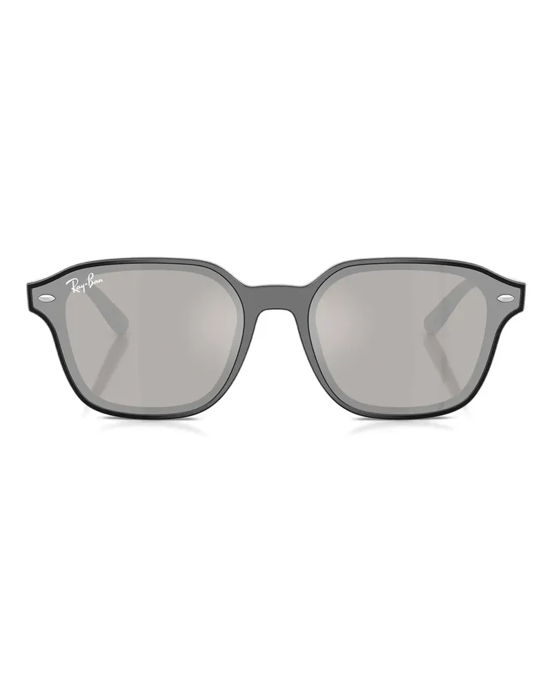 Ray Ban Sonnenbrille mit eckigem Gestell - Schwarz Schwarz
