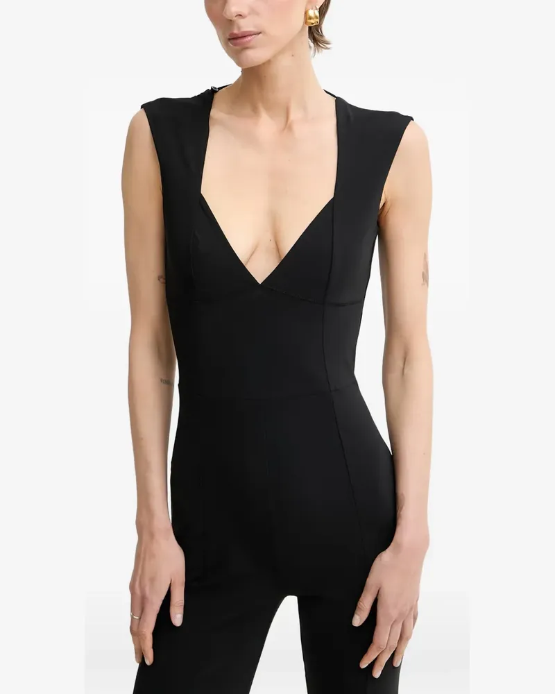 Patrizia Pepe chain-belt jumpsuit - Schwarz Schwarz
