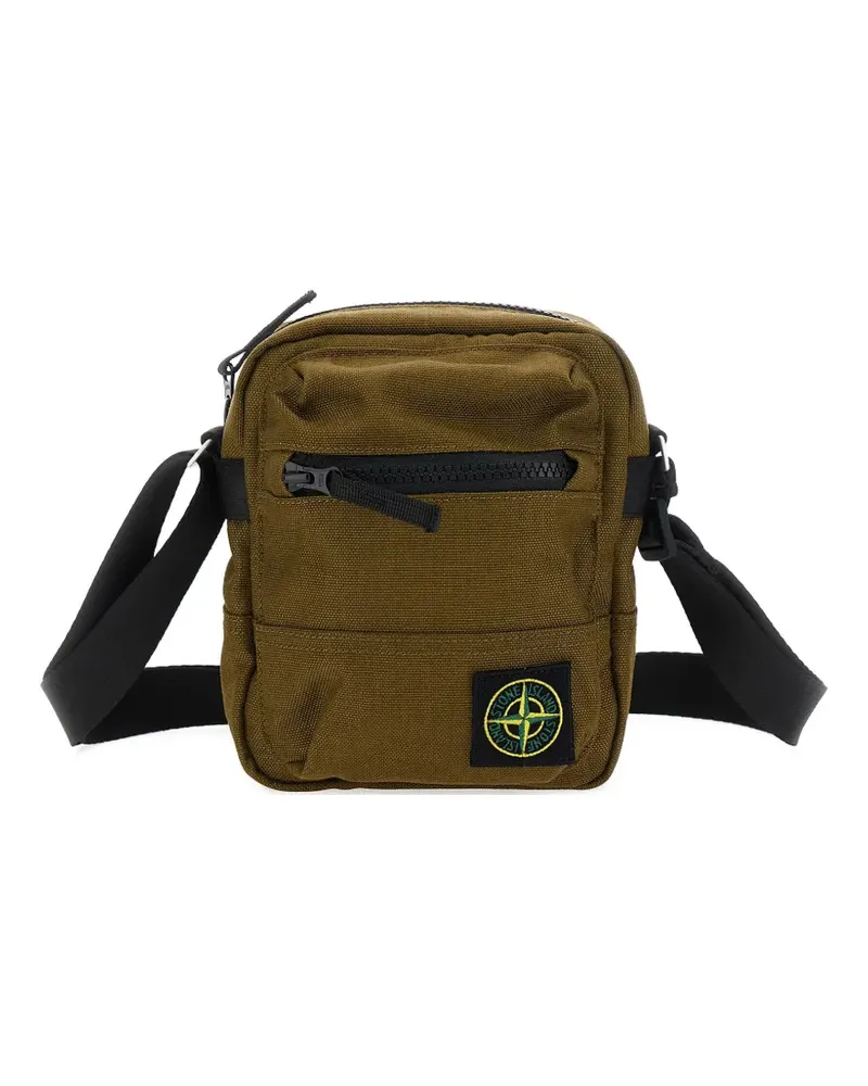 Stone Island Umhängetasche mit Kompass-Patch - Grün Grün