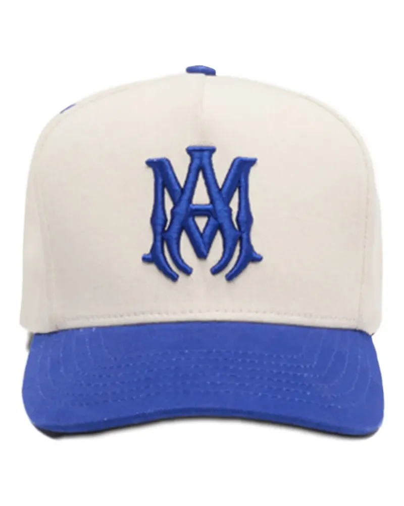 Amiri logo-embroidered cotton baseball cap - Nude Nude