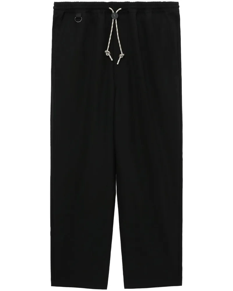 Comme des Garçons Straight-Leg-Hose mit Kordelzug - Schwarz Schwarz
