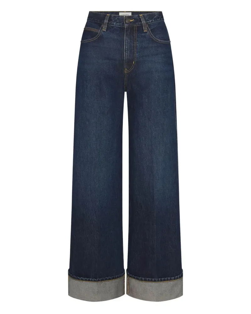 Frame Denim Five-Pocket-Jeans mit Umschlag - Blau Blau