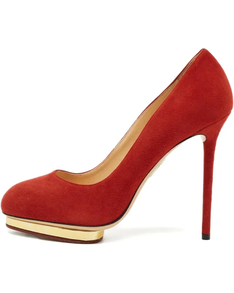 Charlotte Olympia Dolly suede pumps - Rot Rot