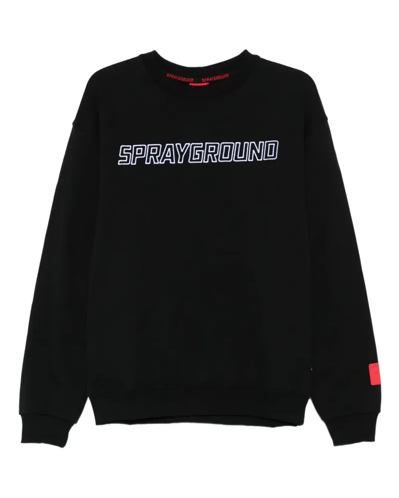 Sprayground Sweatshirt mit Logo-Stickerei - Schwarz Schwarz