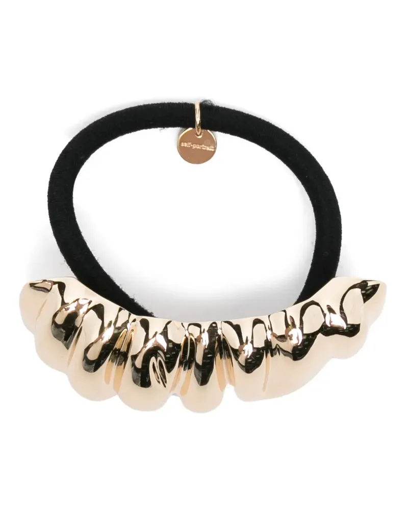 Self-Portrait Haarspange mit Logo-Gravur - Gold Gold