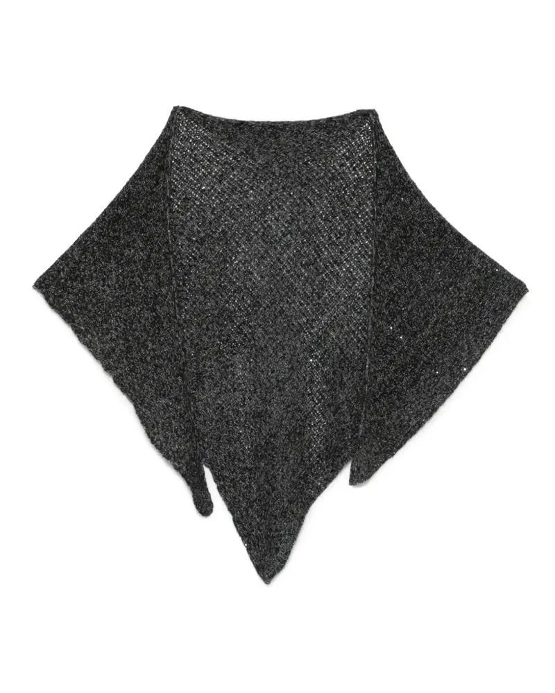Faliero Sarti Risia Schal mit Pailletten - Schwarz Schwarz