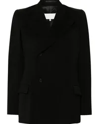 Maison Margiela Blazer mit versetztem Verschluss Schwarz