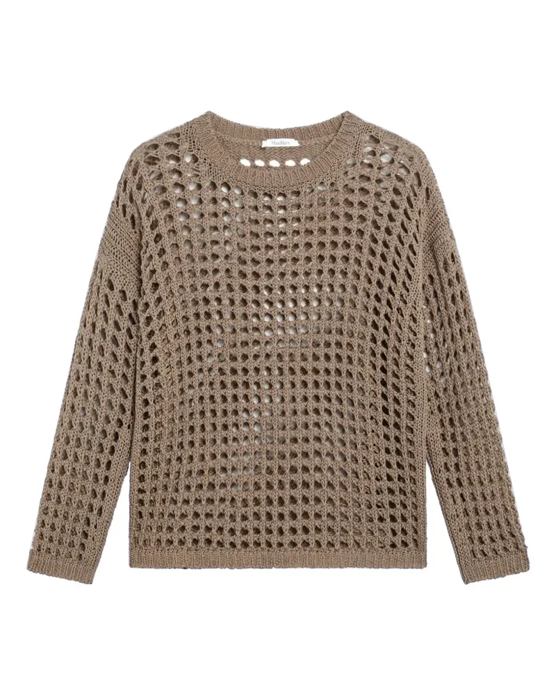 Max Mara open-knit sweater - Nude Nude