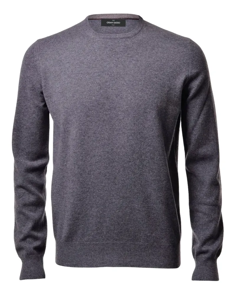 Gran Sasso Kaschmirpullover mit rundem Ausschnitt - Grau Grau