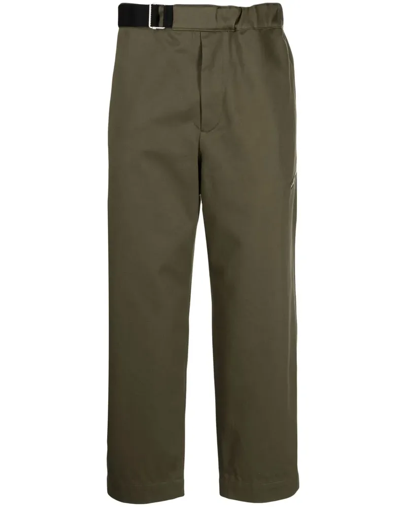 OAMC Cropped-Hose mit Gürtel - Grün Grün