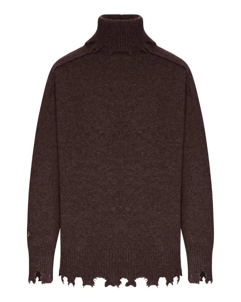 Seafarer distressed turtleneck sweater - Braun Braun