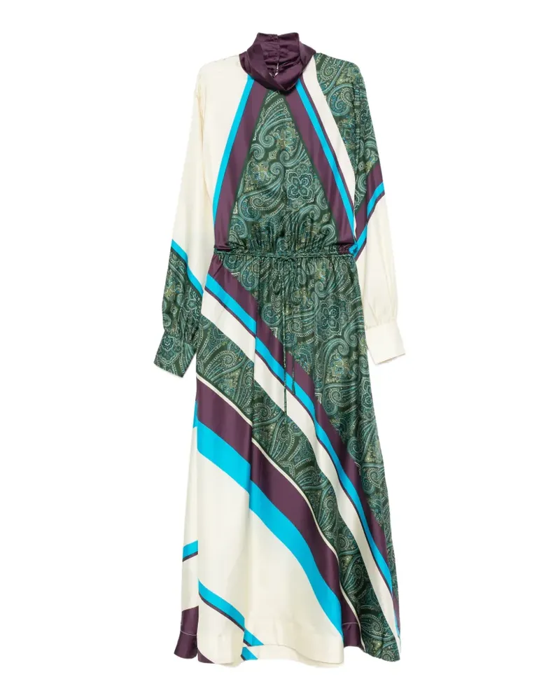ALEMAIS Joni Midikleid mit Paisley-Print - Grün Grün