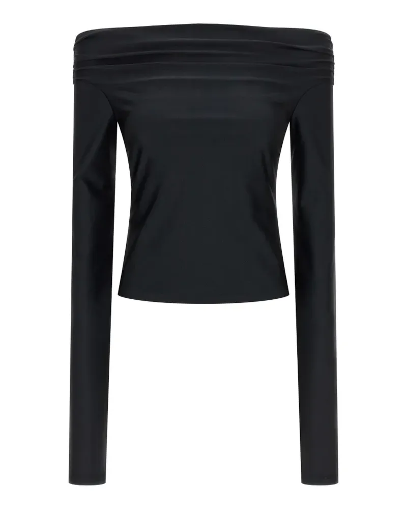 ANDAMANE off-the-shoulder long-sleeved top - Schwarz Schwarz