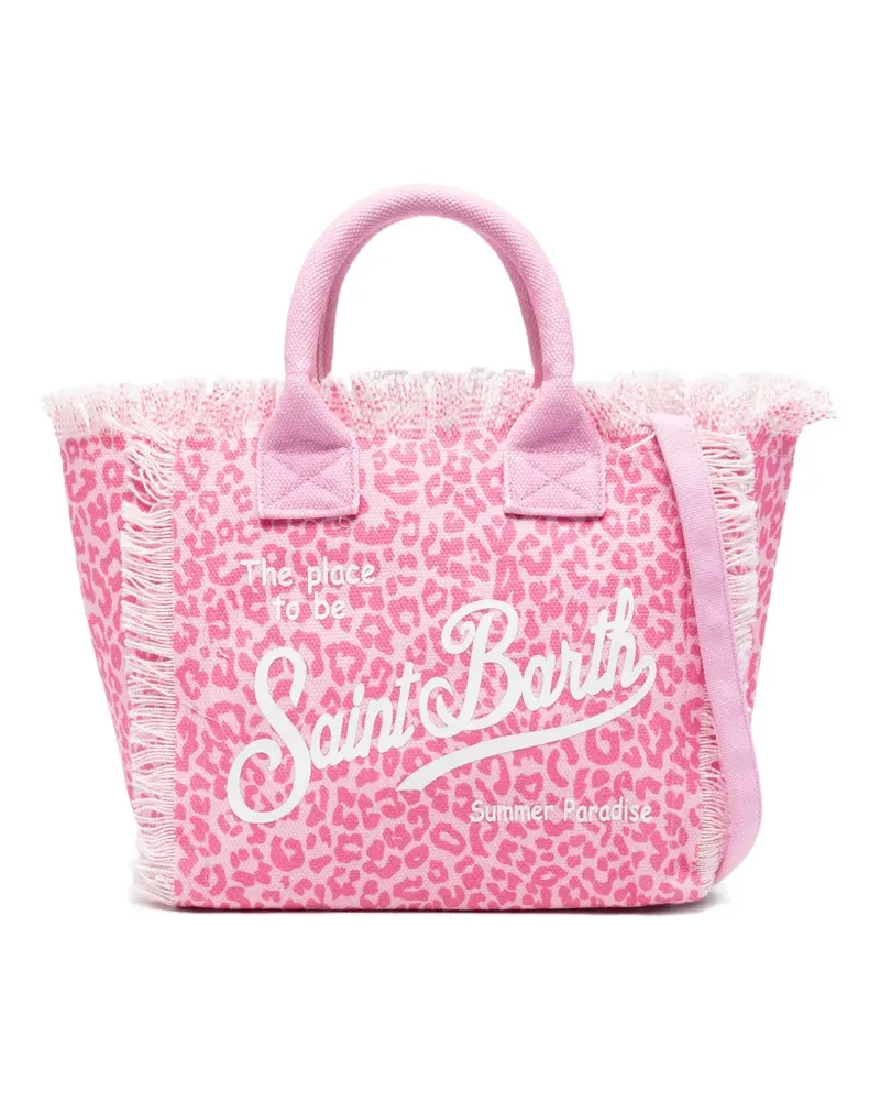 MC2 Saint Barth Tote Bag mit Fransen - Rosa Rosa
