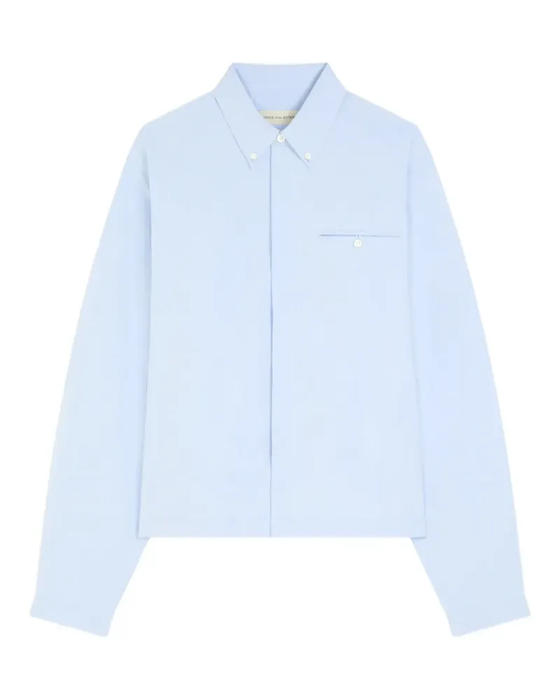 Dries van Noten Cropped-Hemd - Blau Blau