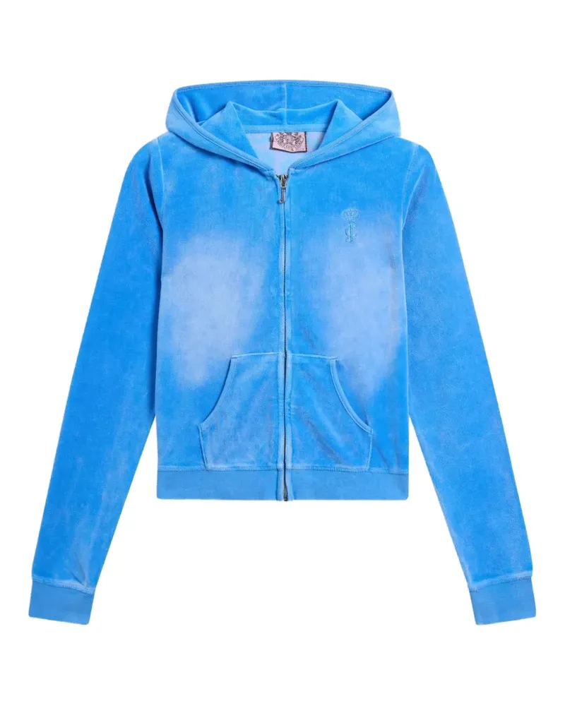 Juicy Couture Ausgeblichene Kapuzenjacke - Blau Blau