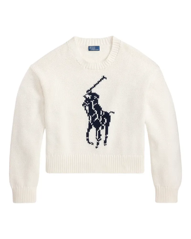 Ralph Lauren Strick mit Logo - Weiß Weiß