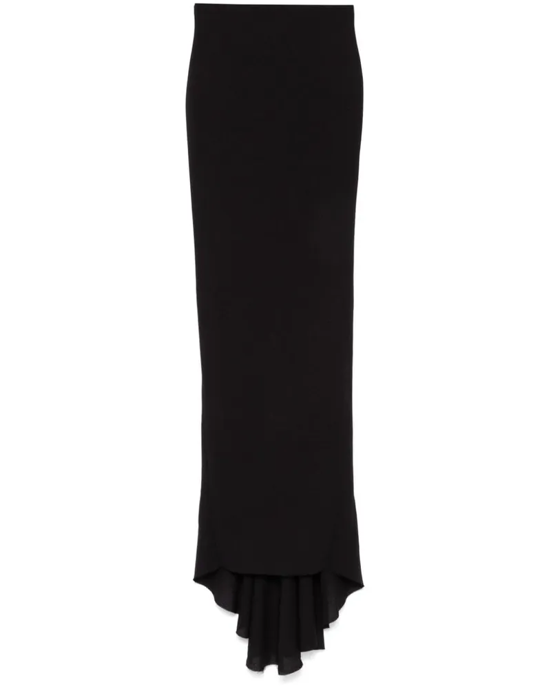 Rick Owens Pillar Maxirock - Schwarz Schwarz