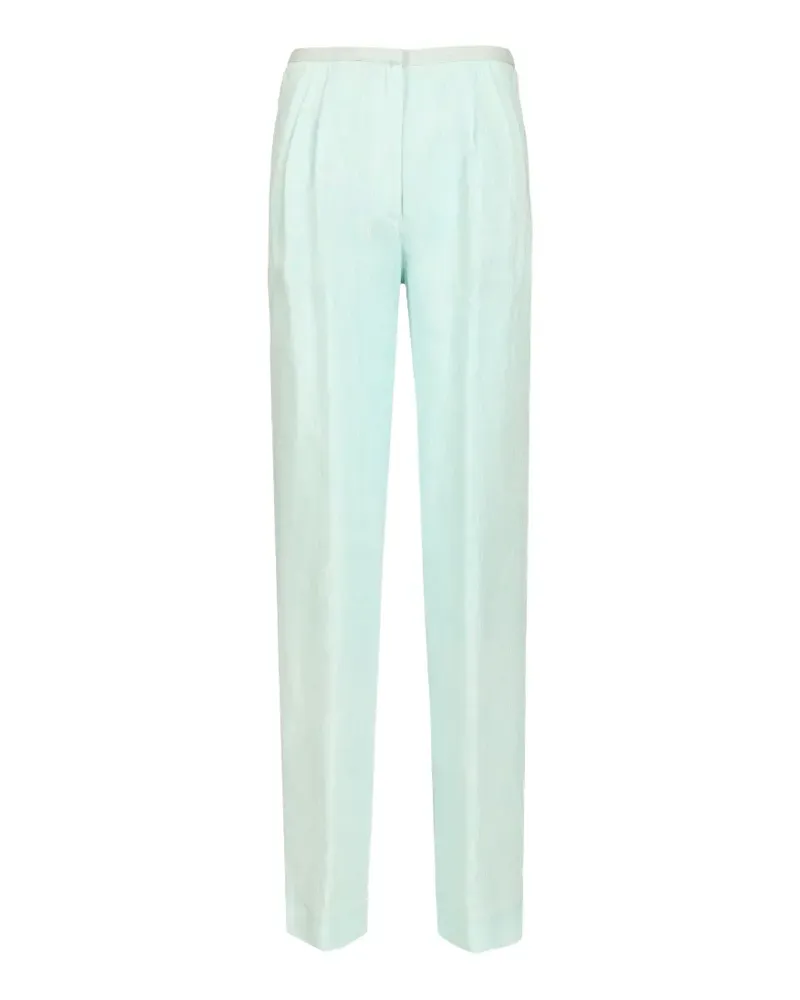 forte_forte linen tailored trousers - Blau Blau