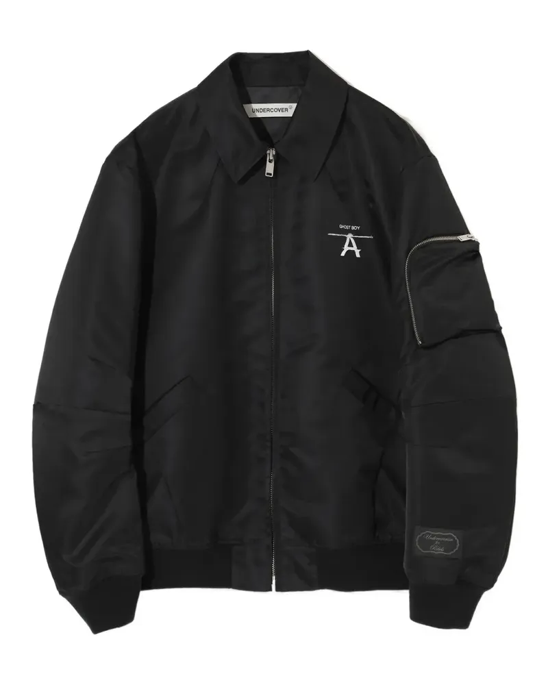 Undercover Jacke mit Logo-Print - Schwarz Schwarz