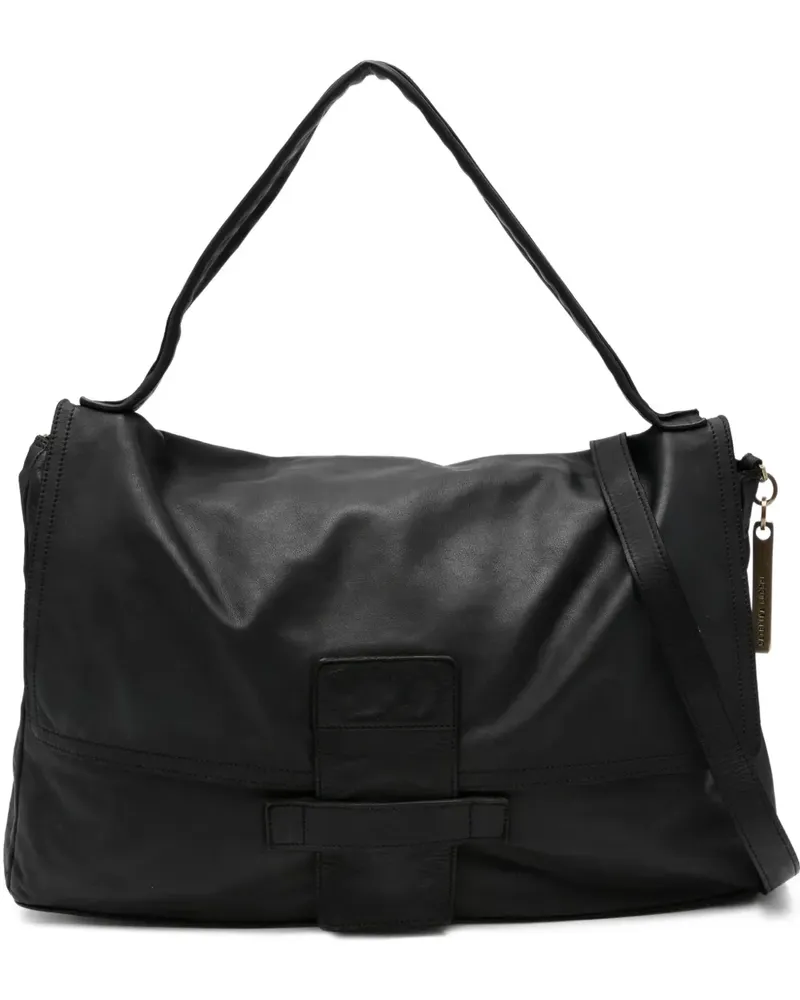Caterina Lucchi Maria Schultertasche mit Klappendetail - Schwarz Schwarz