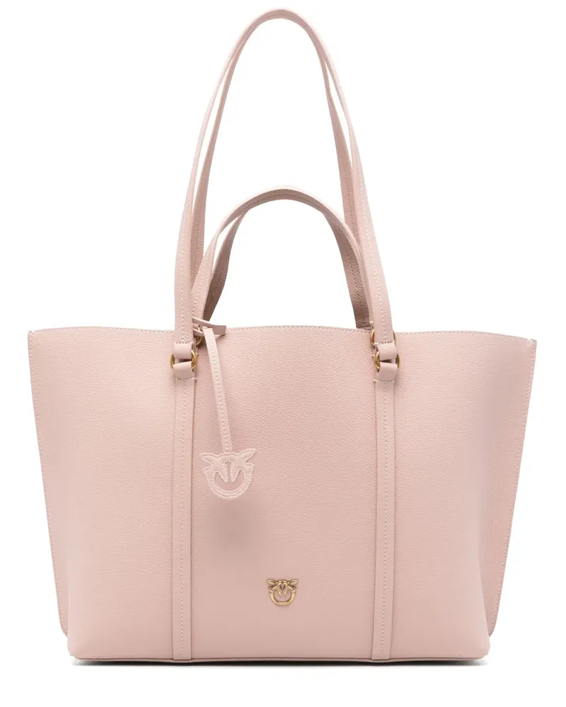 Pinko Große Love-Birds Tote Bag - Rosa Rosa