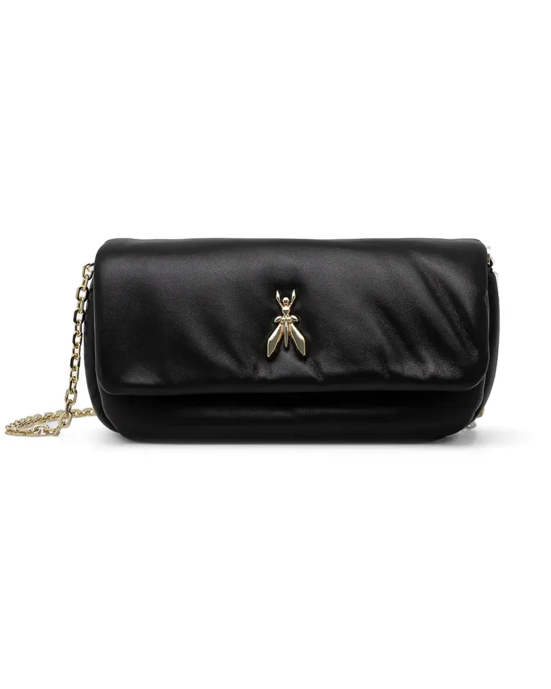 Patrizia Pepe Schultertasche aus Leder - Schwarz Schwarz