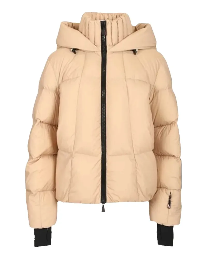 Moncler zip-up puffer jacket - Nude Nude
