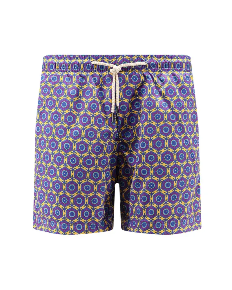 PENINSULA geometric-print drawstring swim shorts - Violett Violett