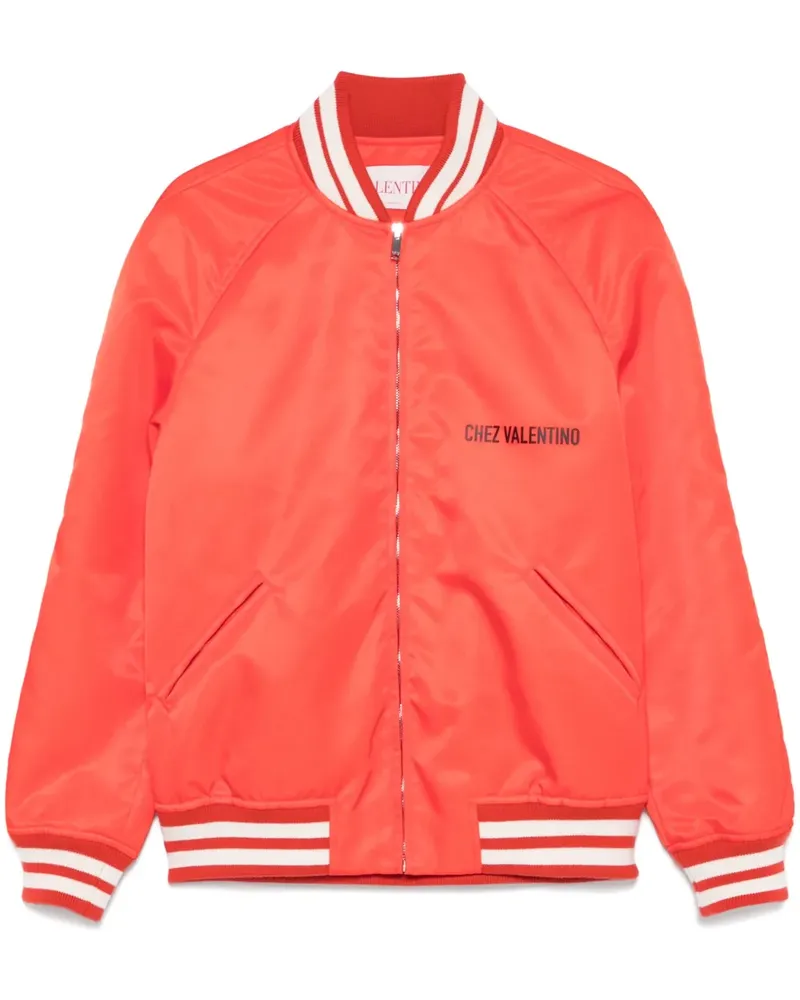 Valentino Garavani Bomberjacke mit Chez-Print - Orange Orange