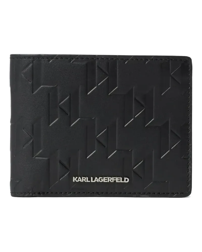 Karl Lagerfeld Portemonnaie mit Logo-Prägung - Schwarz Schwarz