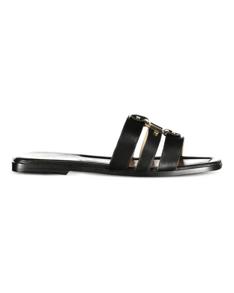 Twin-Set leather sandals - Schwarz Schwarz