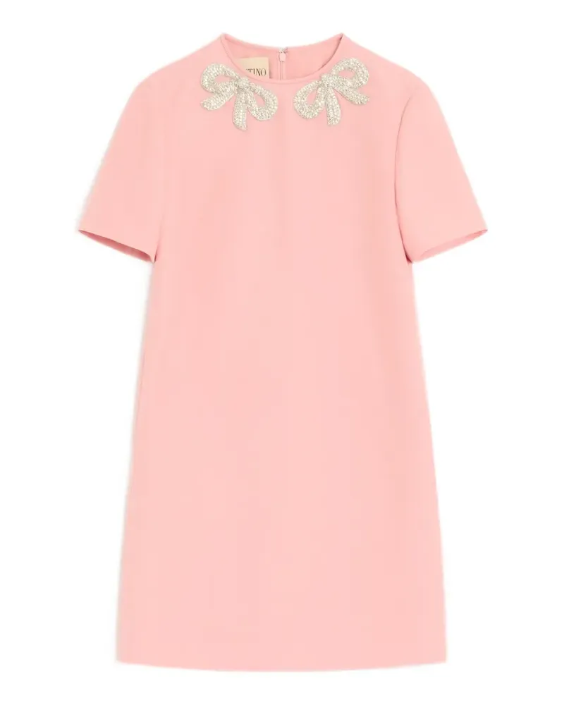 Valentino Garavani Kurzes Crepe Couture Kleid - Rosa Rosa