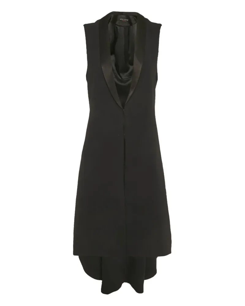 Alice + Olivia sleeveless long jacket - Schwarz Schwarz