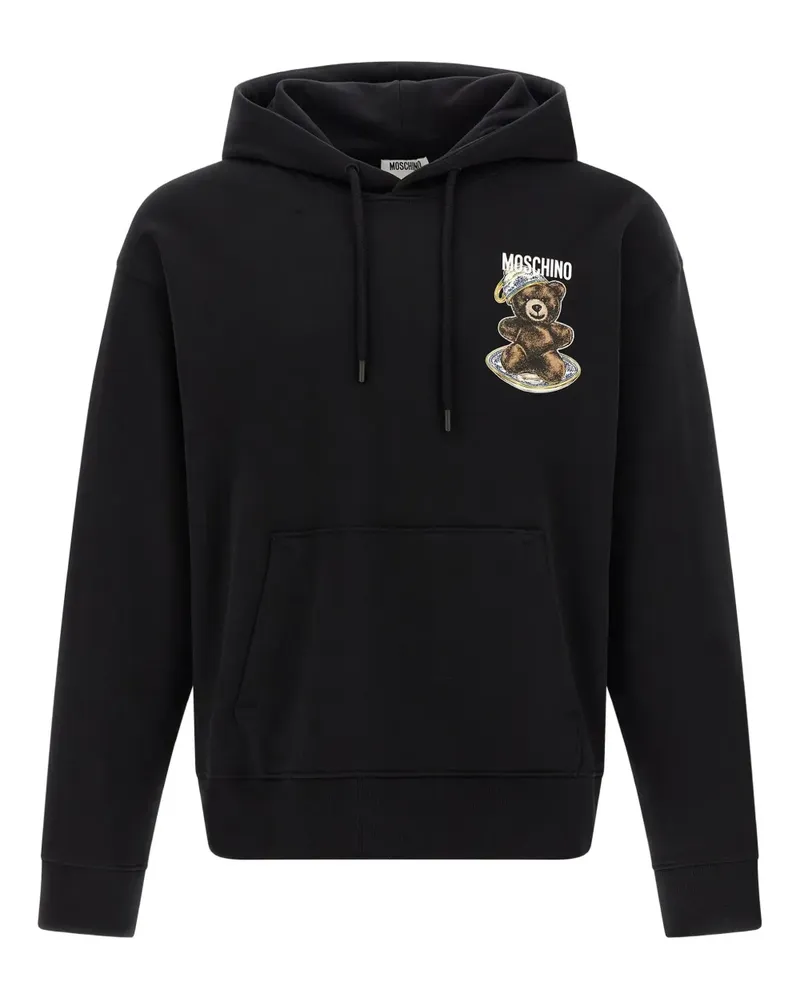 Moschino Hoodie mit Teddy-Print - Schwarz Schwarz