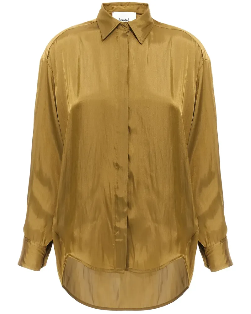 NUDE Hemd aus Satin - Gold Gold